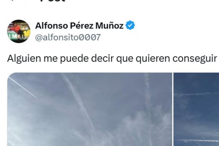 El tuit del exfutbolista Alfonso Pérez