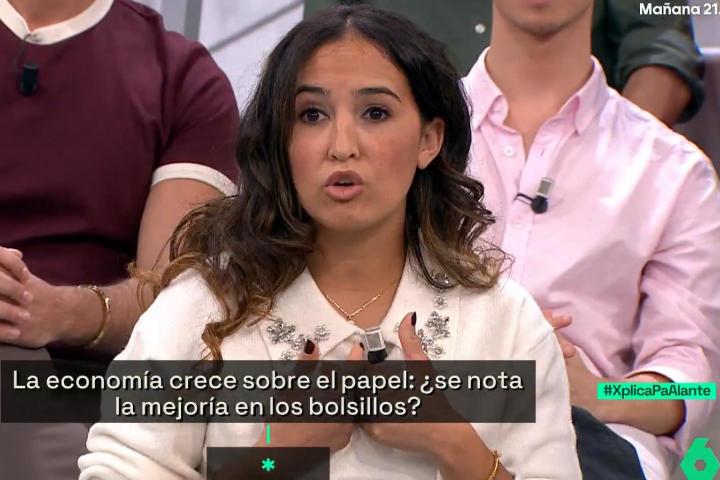La autónoma Fadua Gaaza en el programa 'laSexta Xplica'.