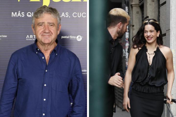 Una foto de Ramon Arangüena y otra de Rosalía con Broncano en La Revuelta.