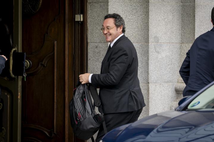 El fiscal general del Estado, Álvaro García Ortiz, a su llegada al Tribunal Supremo el segundo día del juicio contra el fiscal general del Estado, el 5 de noviembre de 2025, en Madrid, España.