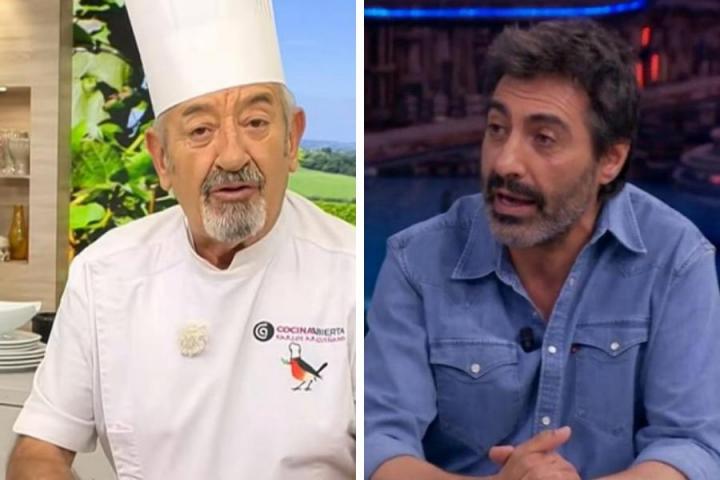 Arguiñano y Juan del Val en dos fotos de archivo.