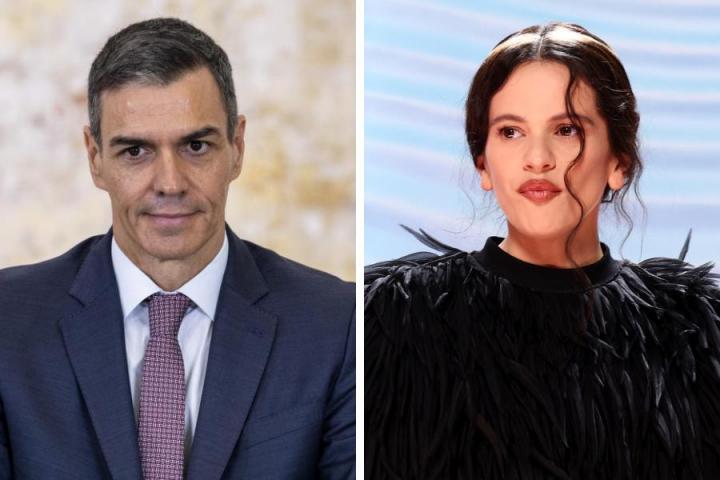 Fotomontaje de Pedro Sánchez y Rosalía.