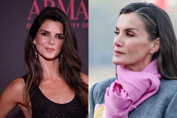 La actriz Clara Lago y la reina Letizia.
