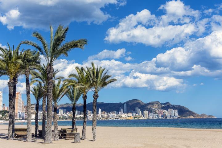 La Playa de Poniente de Benidorm
