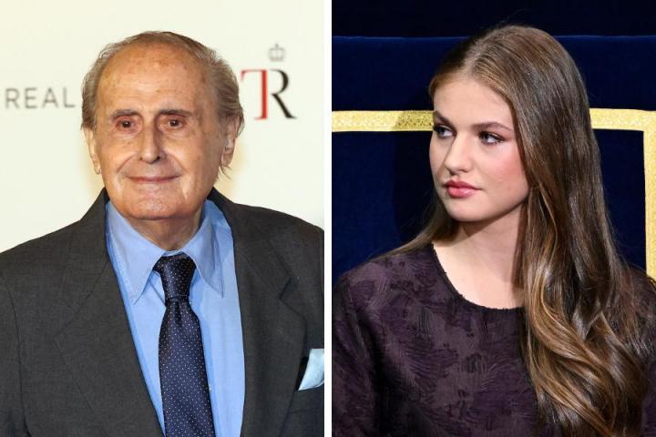 Fotomontaje de Jaime Peñafiel y la princesa Leonor.