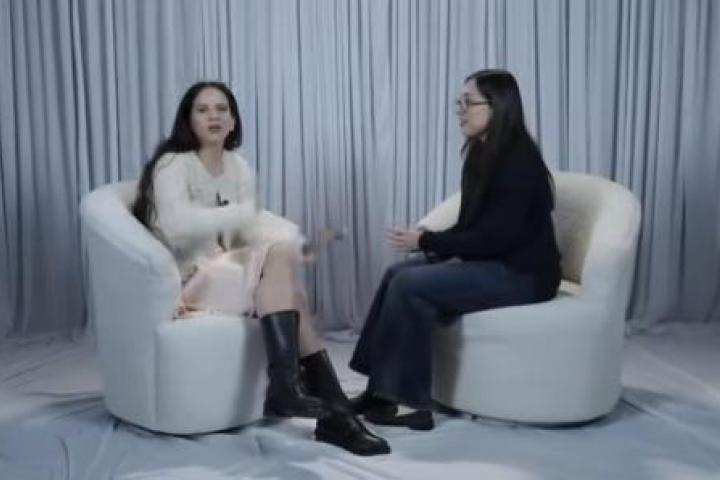 Rosalía en una entrevista
