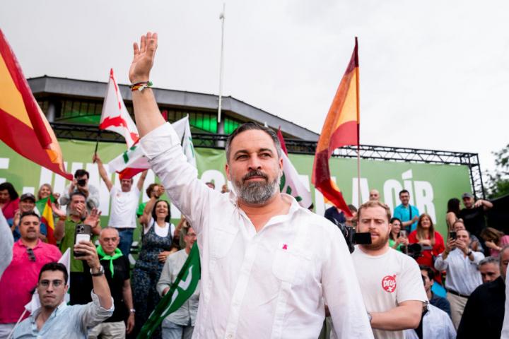 El presidente de Vox, Santiago Abascal