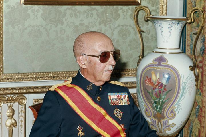 Francisco Franco, un mes antes de morir