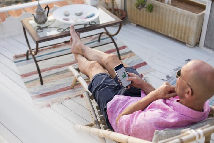 Un jubilado disfrutando