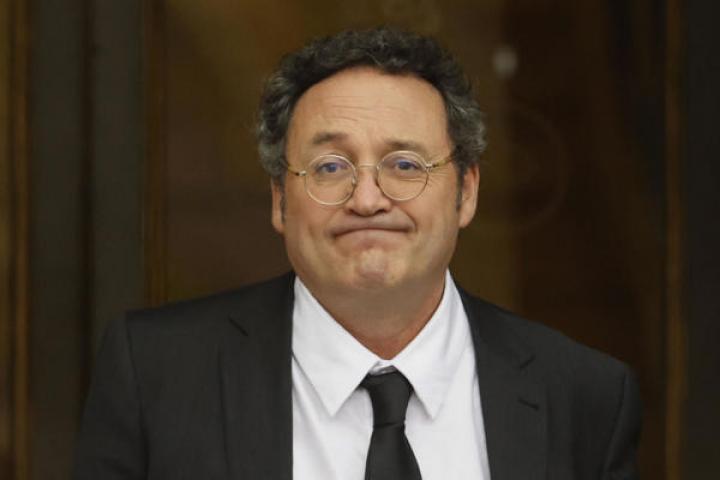 El Fiscal General del Estado, Álvaro García Ortiz con gesto toricdo