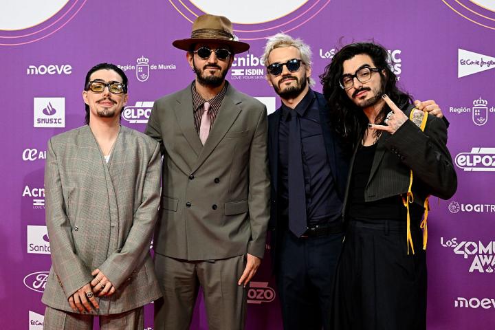 El grupo Morat en la gala Los40 Music Awards Santander el pasado 7 de noviembre.