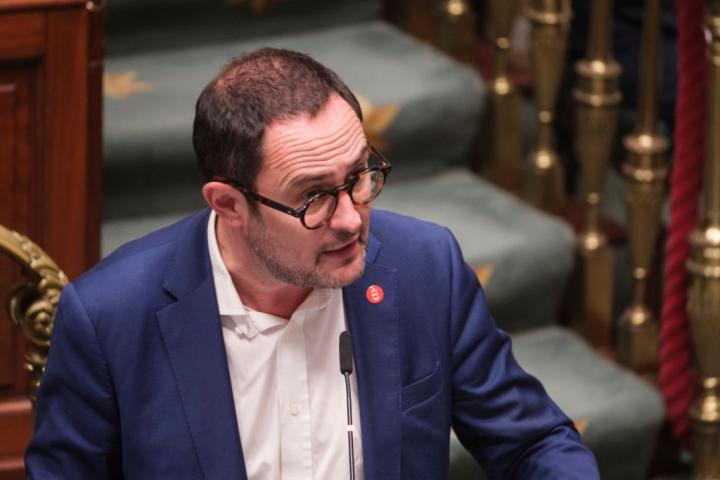 Vincent Van Quickenborne, en sus tiempos como ministro de Justicia de Bélgica, en la Cámara de Representantes de Bruselas, el 24 de octubre de 2024.