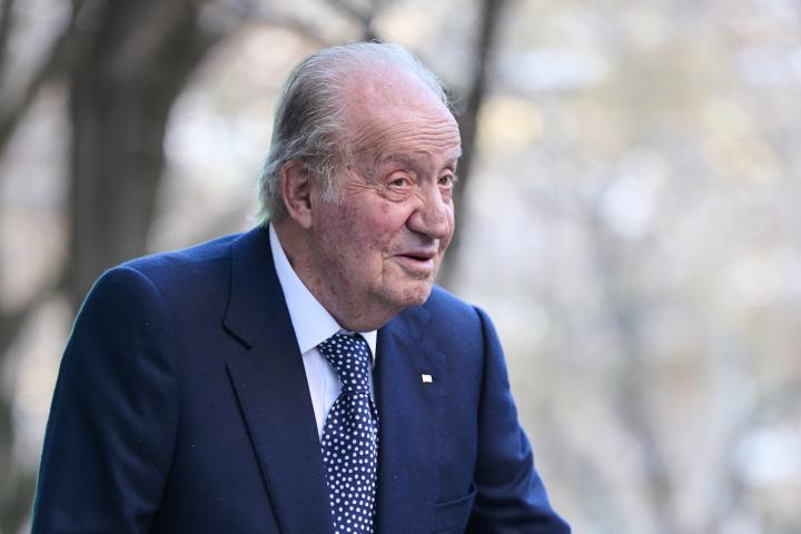 El rey Juan Carlos en la celebración del 60 cumpleaños de la infanta Elena en diciembre de 2023