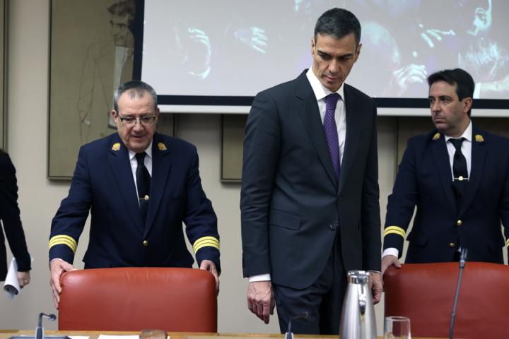 Pedro Sánchez, en el Congreso en la presentación de 'Anatomía de un instante'