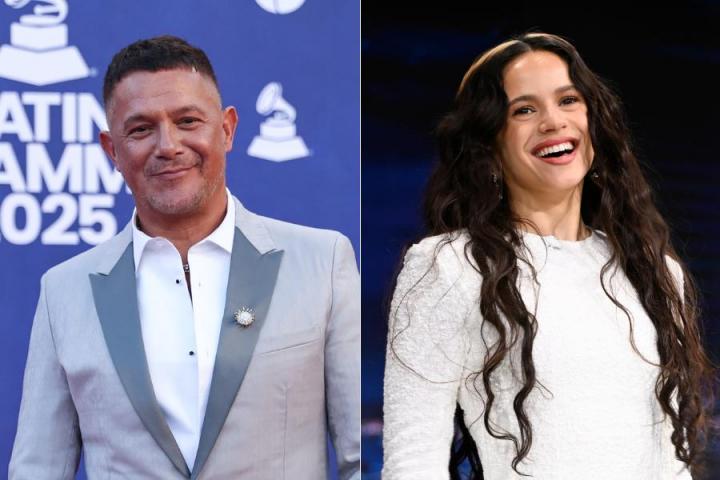 Fotomontaje de Alejandro Sanz y Rosalía.