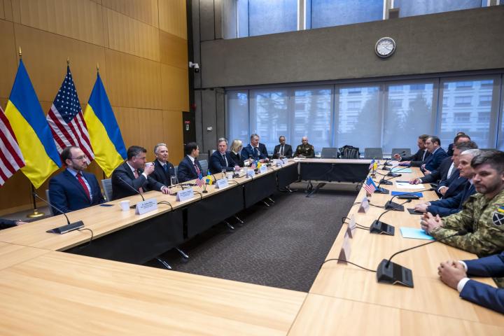 Delegaciones de EEUU y Estados Unidos este domingo en Ginebra (Suiza).