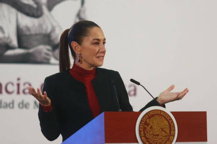 Claudia Sheinbaum, en un acto