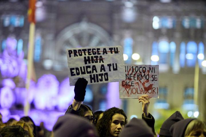 Imagen de archivo de la manifestación por el 25-N, Dia Internacional de la Eliminación de la Violencia contra la Mujer, del año 2024 en Madrid.