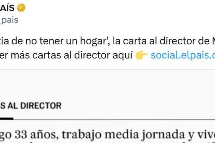 La carta al director de El País.