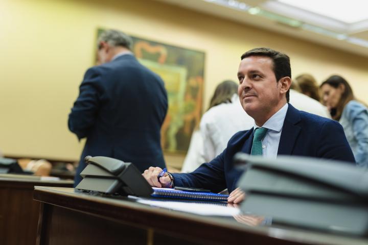 Javier Aureliano García, en septiembre de 2019, en una comisión del Congreso.