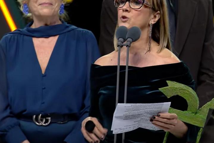 Gemma Nierga en un momento de su discurso en la gala de los Ondas 2025.