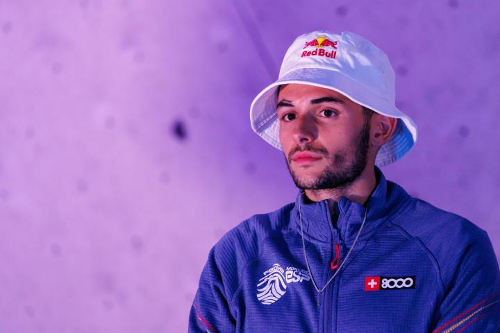 Alberto Ginés, antes de competir en una prueba de la Copa del Mundo.