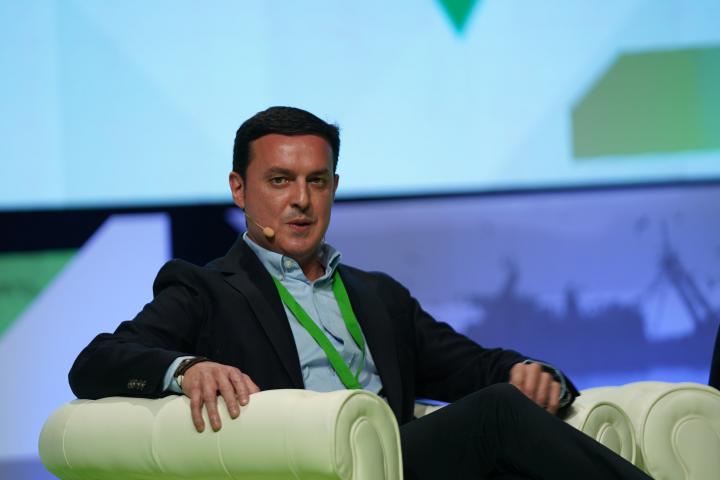 Javier Aureliano García, el 20 de noviembre de 2021, en el congreso regional del PP-A.