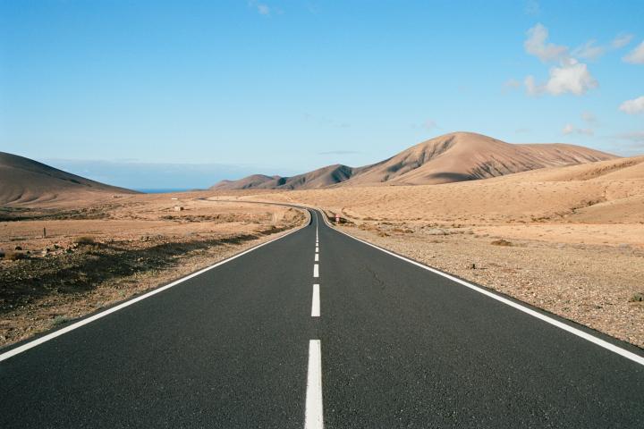 Una carretera en una imagen de archivo