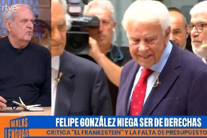 Javier Aroca interviene en Malas Lenguas para reaccionar a las palabras de Felipe González.