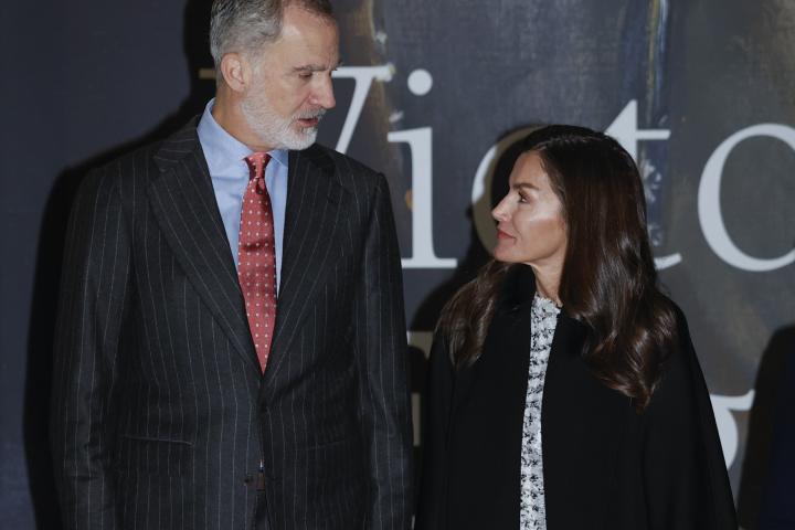 Los reyes Felipe y Letizia en la inauguración de la exposición de la reina Victoria Eugenia en la Galería de las Colecciones Reales