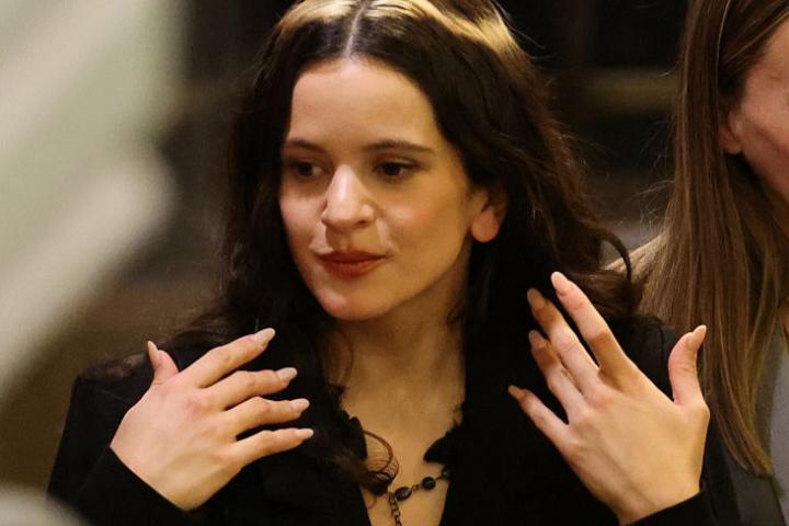 Rosalía en la grabación de 'La Revuelta' el pasado 10 de noviembre.