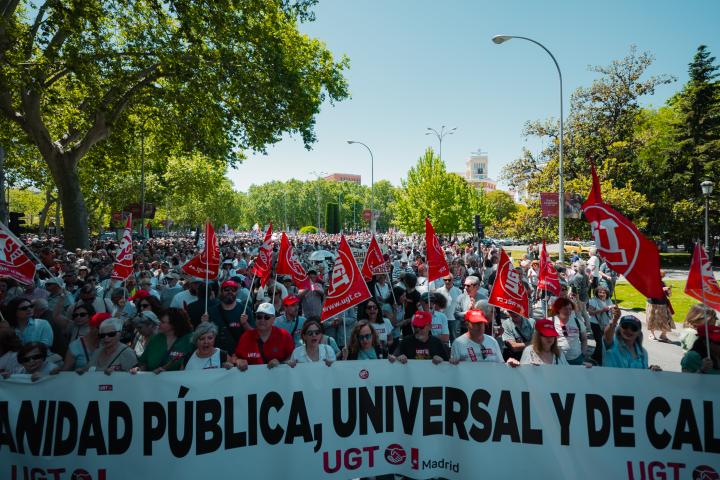 Huelga contra Sanidad en Madrid