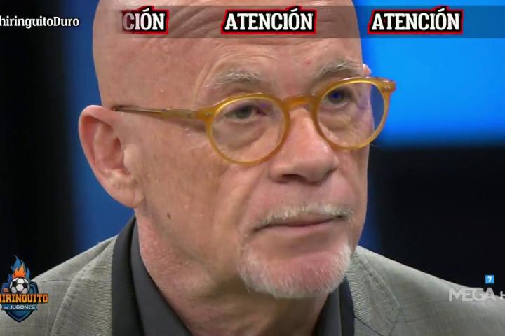 El tertuliano Alfredo Duro en el programa 'El Chiringuito de Jugones'