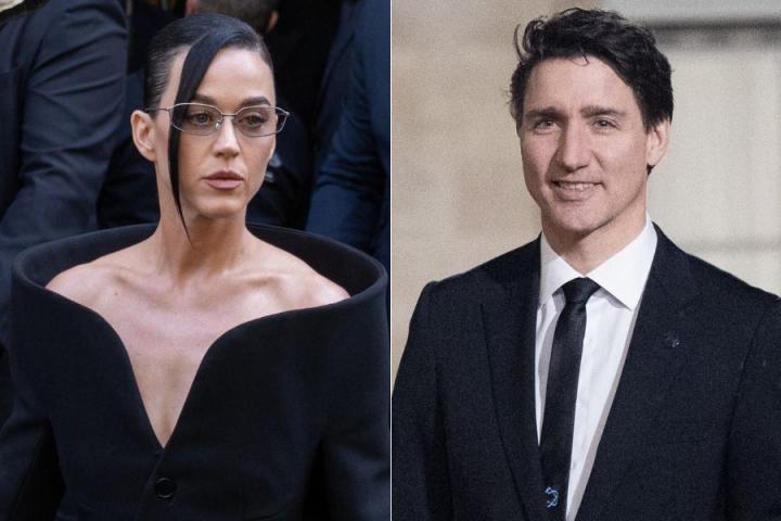 Katy Perry y Justin Trudeau en París