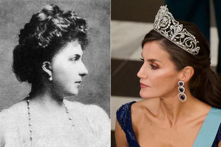 La reina Victoria Eugenia y la reina Letizia