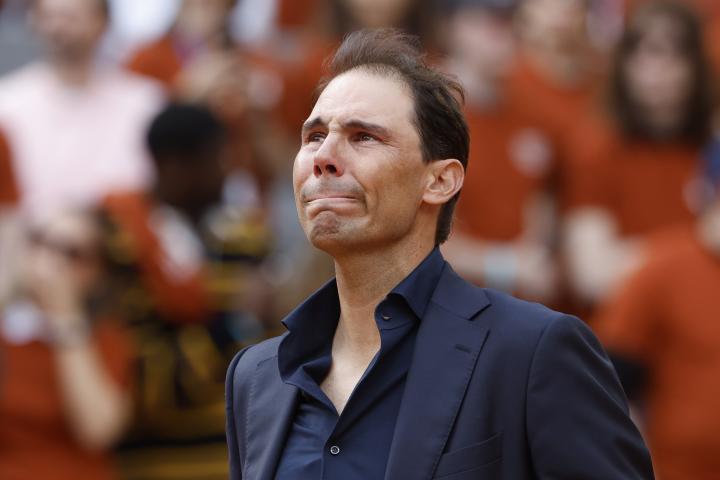 Foto de archivo del homenaje a Rafa Nadal en Roland Garros.