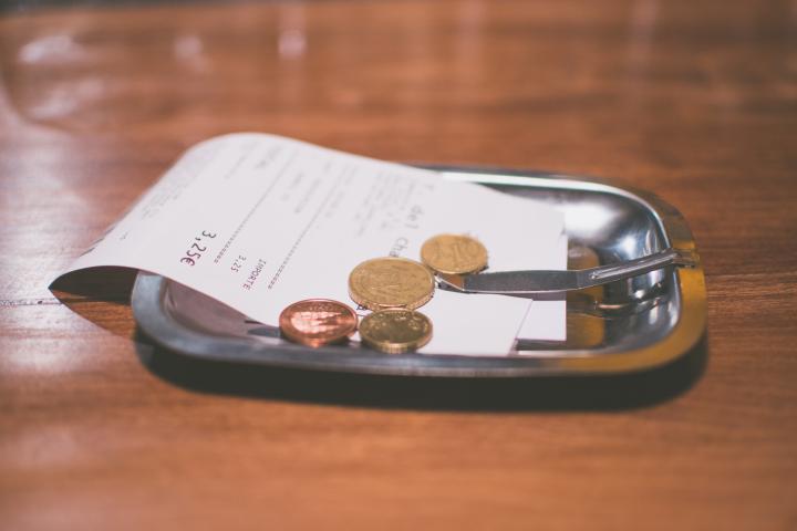 Imagen de archivo de la cuenta de un bar.