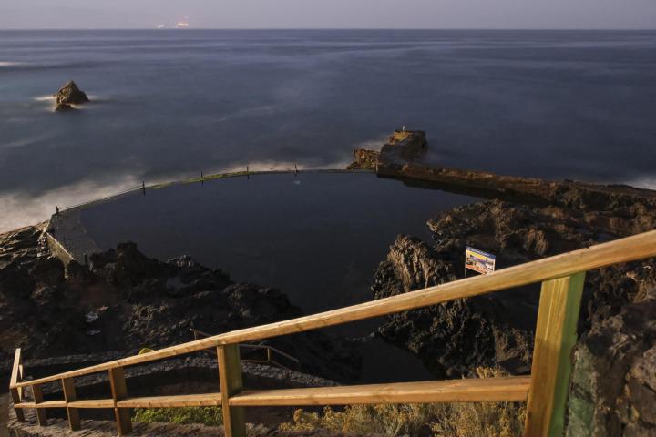 Lugar donde se ha producido el golpe de mar este domingo en Tenerife.