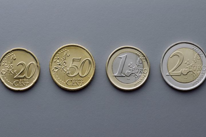 Algunas de las monedas de euro que hay en circulación.