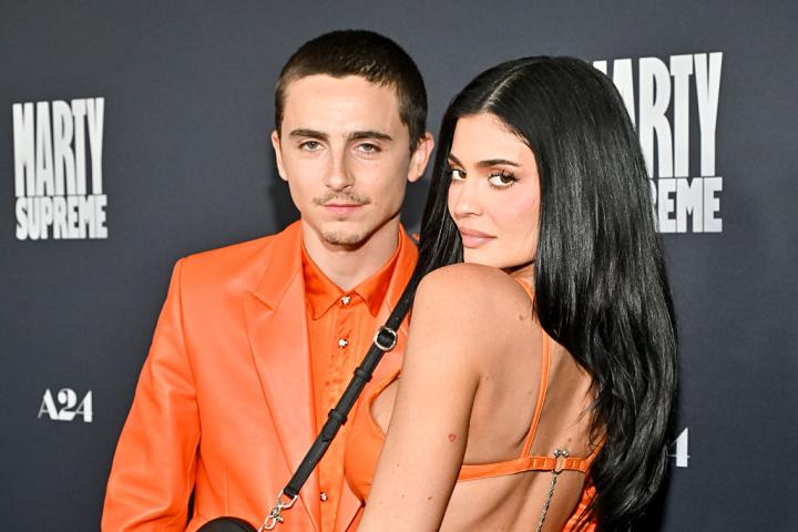 Timothée Chalamet y Kylie Jenner, en la premiere de 'Marty Supreme' en Los Ángeles