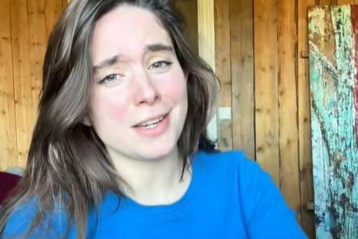 La antropóloga y actriz Candela Antón en su vídeo