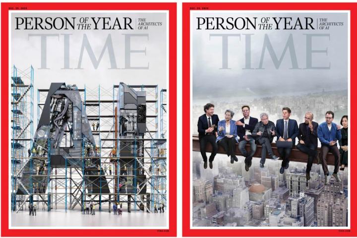 La revista 'Time' elige a los arquitectos de la IA como persona del año 2025.