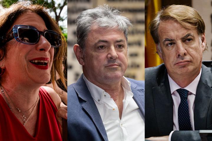 Leire Díez, Antxón Alonso y Vicente Fernández