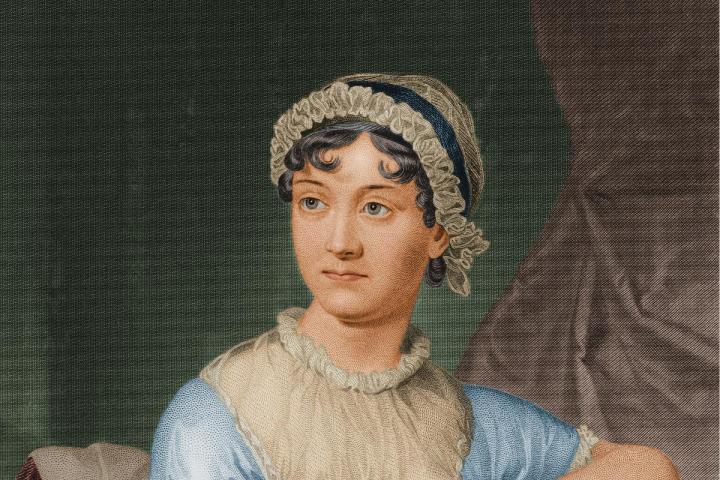 Retrato de Jane Austen de alrededor de 1790