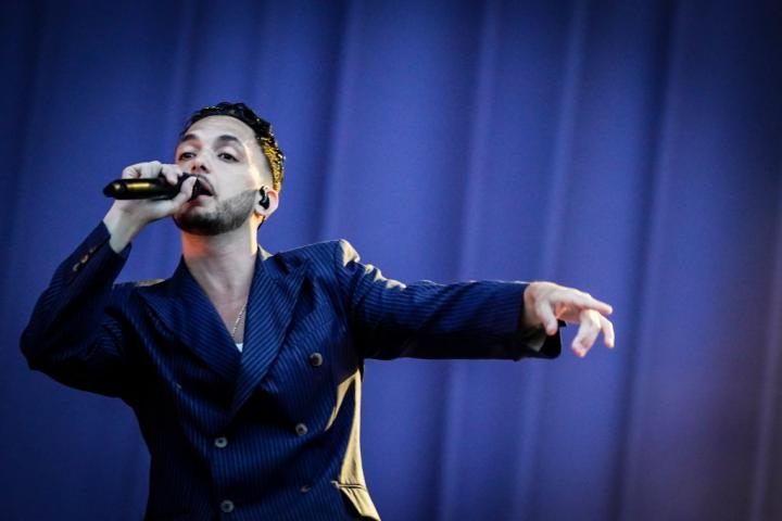 C. Tangana actuando en el festival O Son do Camiño en junio de 2022.