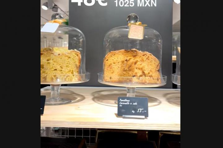 Publicación de TikTok de Enrique Álex en un supermercado de Suiza.