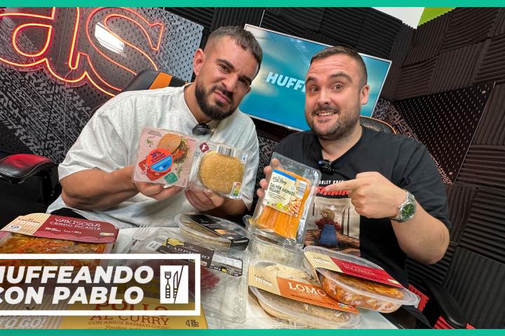Huffeando con Pablo probando la comida de Aldi.