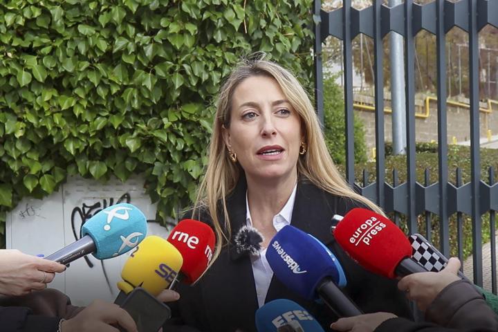 La presidenta de la Junta de Extremadura y candidata del PP a la reelección, María Guardiola