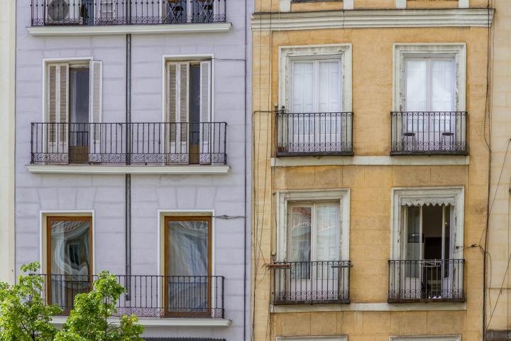 Una fachada de Madrid