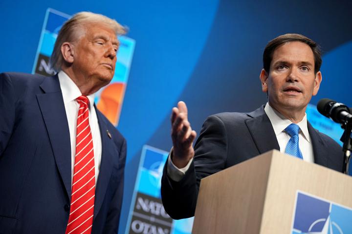Donald Trump y Marco Rubio, juntos